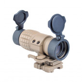 AIM-O ET Style 4X FXD Magnifier with Adjustable QD Mount DE