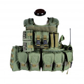PANTAC VT-C270-OD-L RAV Armor With Pouches, L, Olive Drab