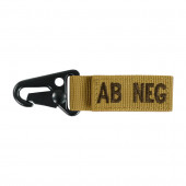 CONDOR 239AB-002 Blood Type Key Chain AB- Black