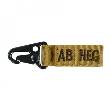 CONDOR 239AB-002 Blood Type Key Chain AB- Black