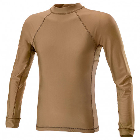 DEFCON 5 D5-1789 Lycra + Mesh Long Sleeve T-Shirt COYOTE TAN XL