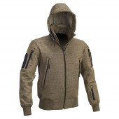 DEFCON 5 D5-2250 Sweater Jacket with Hood OD GREEN MELANGE L