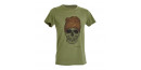 D.FIVE DF5-F61430-2 T-Shirt Skull with Wool Cap OD GREEN M