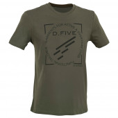 D.FIVE DF5-TFL02 T-Shirt Front Chest Logo KHAKI S