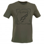 D.FIVE DF5-TFL02 T-Shirt Front Chest Logo KHAKI L