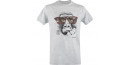D.FIVE DF5-ORG-1 Organic Cotton T-Shirt Monkey with Glasses WH S