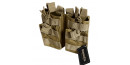 DRAGONPRO DP-PO016-003 Double Layer Double 5.56 Mag Pouch TAN