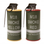 G&G G-07-045 Mock M18 Smoke Grenade Shape BB Container Set Red/Yellow
