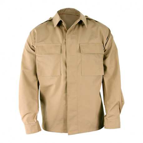 PROPPER F5452 BDU Battle Rip Shirt - Long Sleeve Khaki L Regular