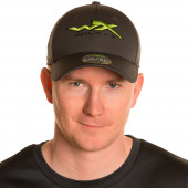 WILEY X 87 Stretch Fit Cap - Charcoal / Flash Green, S-M