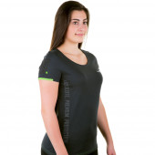 WILEY X Women Active T-Shirt - Charcoal / Flash Green S